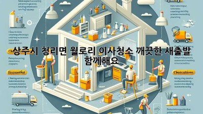 상주시 청리면 월로리 이사청소: 깨끗한 새출발, 함께해요!
